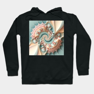 A Fractal Pattern of Pastel Colors Hoodie